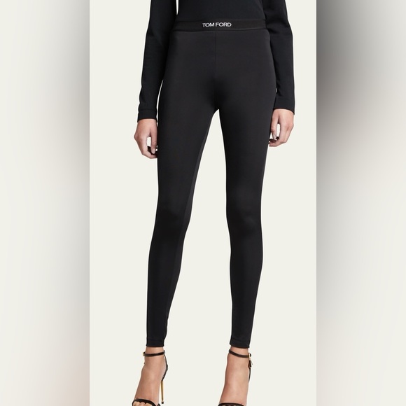 *NWT* TOM FORD Logo-Band Skinny Leggings - Picture 3 of 9
